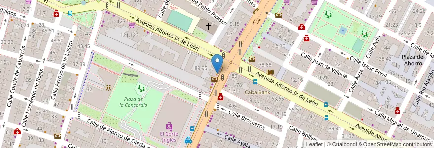 Mapa de ubicacion de Bar Safari en Spagna, Castilla Y León, Salamanca, Campo De Salamanca, Salamanca.