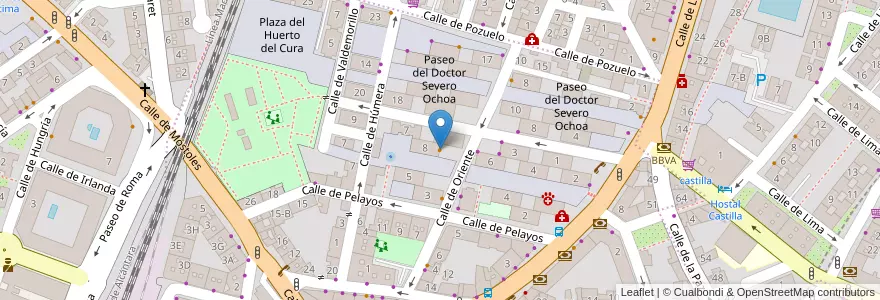 Mapa de ubicacion de Bar San Antonio en إسبانيا, منطقة مدريد, منطقة مدريد, Área Metropolitana De Madrid Y Corredor Del Henares, Fuenlabrada.
