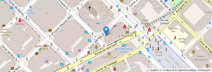 Mapa de ubicacion de Bar Scorpio en 西班牙, Catalunya, Barcelona, Barcelonès, Barcelona.