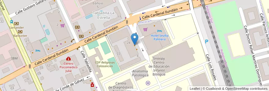 Mapa de ubicacion de Bar Scott en Испания, Андалусия, Севилья, Севилья.
