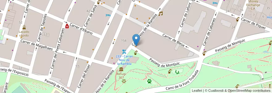 Mapa de ubicacion de Bar Seco en Sepanyol, Catalunya, Barcelona, Barcelonès, Barcelona.