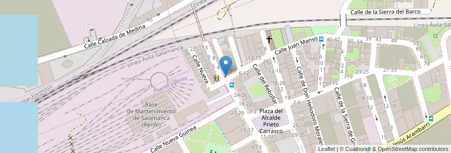 Mapa de ubicacion de Bar Segis en Spagna, Castilla Y León, Salamanca, Campo De Salamanca, Salamanca.