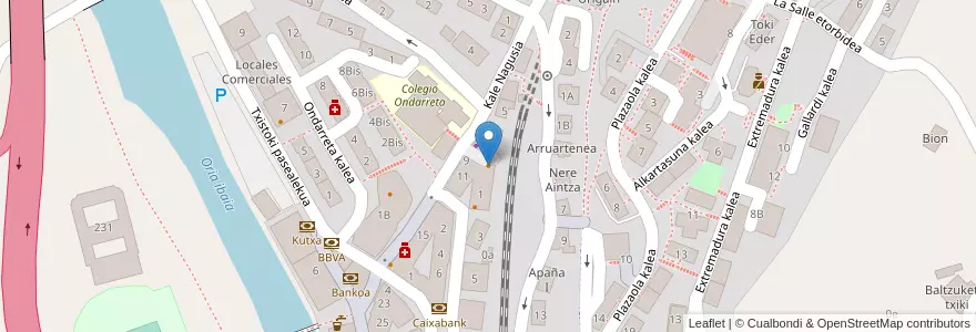 Mapa de ubicacion de Bar Shanti en 西班牙, 巴斯克, Gipuzkoa, Donostialdea, Andoain.