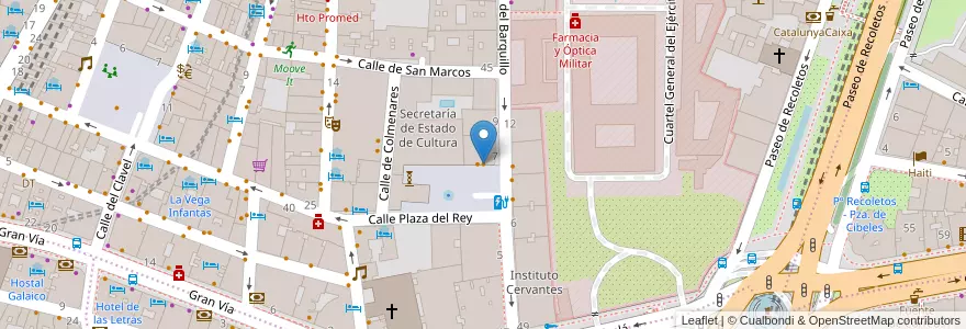 Mapa de ubicacion de Bar Sifón en إسبانيا, منطقة مدريد, منطقة مدريد, Área Metropolitana De Madrid Y Corredor Del Henares, مدريد.