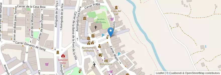 Mapa de ubicacion de Bar Sociedad de Cazadores en Espagne, Communauté Valencienne, Valence, La Vall D'Albaida, Albaida.