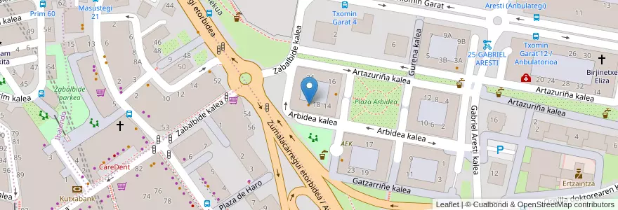 Mapa de ubicacion de Bar Sol en إسبانيا, إقليم الباسك, Bizkaia, Bilboaldea, بلباو.
