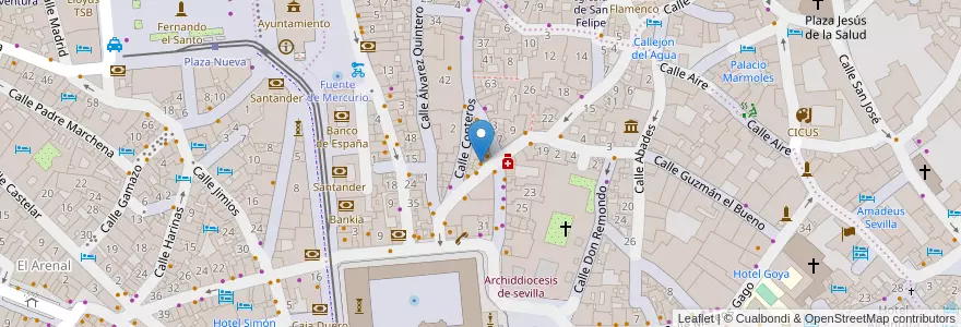 Mapa de ubicacion de Bar Subata en España, Andalucía, Sevilla, Sevilla.