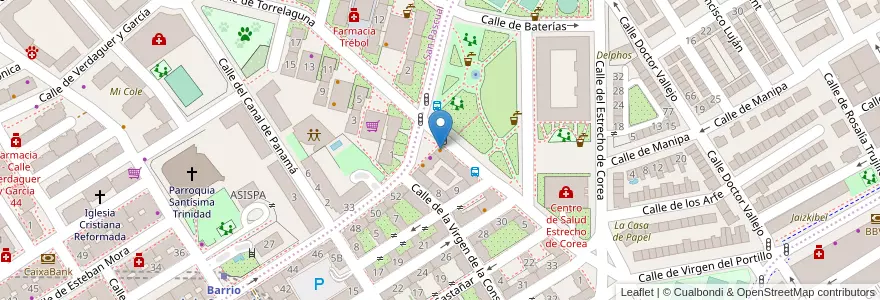 Mapa de ubicacion de Bar & Tapas Aporoye en Испания, Мадрид, Мадрид, Área Metropolitana De Madrid Y Corredor Del Henares, Мадрид.