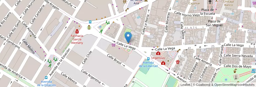 Mapa de ubicacion de Bar Titos en Spanien, Andalusien, Granada, Comarca De La Vega De Granada, Atarfe.