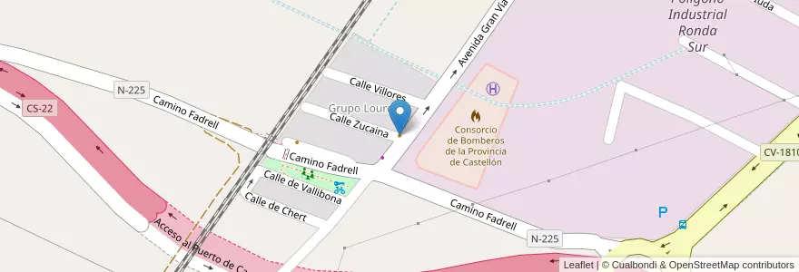 Mapa de ubicacion de Bar Toni en Испания, Валенсия, Кастельон, La Plana Alta, Кастельон-Де-Ла-Плана.