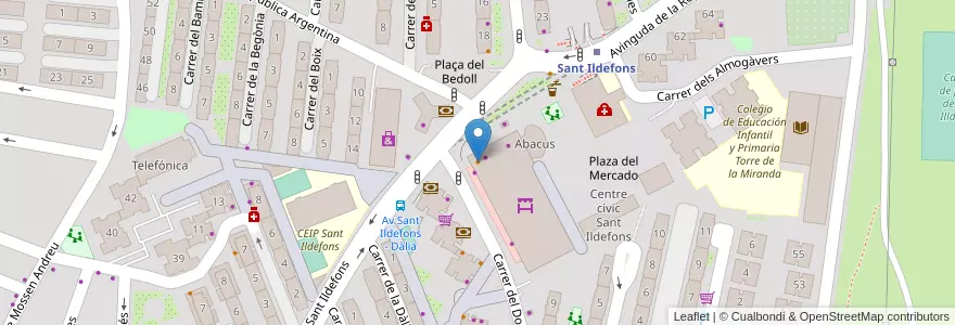 Mapa de ubicacion de Bar Torrubiano en إسبانيا, كتالونيا, برشلونة, Baix Llobregat, Cornellà De Llobregat.