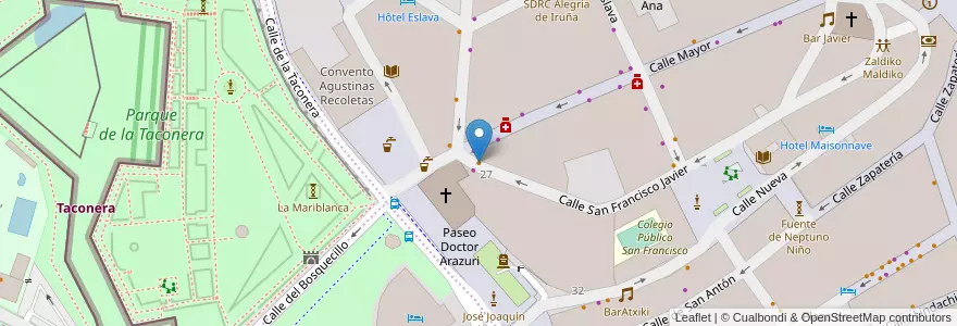 Mapa de ubicacion de Bar Txintxarri en Испания, Наварра, Наварра, Памплона.