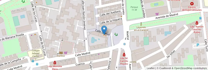 Mapa de ubicacion de Bar Vela en إسبانيا, منطقة مدريد, منطقة مدريد, Área Metropolitana De Madrid Y Corredor Del Henares, Torrejón De Ardoz.