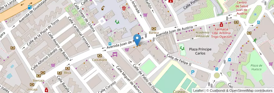Mapa de ubicacion de Bar Viena en إسبانيا, منطقة مدريد, منطقة مدريد, Área Metropolitana De Madrid Y Corredor Del Henares, القلعة الحجارة.
