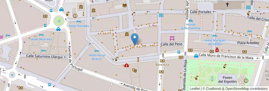 Mapa de ubicacion de Bar Villa Rica en Spain, Rioja, Rioja, Logroño.