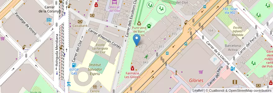 Mapa de ubicacion de Bar Wally en Испания, Каталония, Барселона, Барселонес, Барселона.