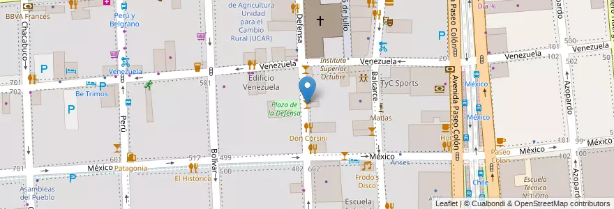 Mapa de ubicacion de Barba Roja, Montserrat en Аргентина, Буэнос-Айрес, Comuna 1, Буэнос-Айрес.