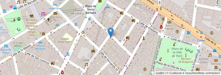 Mapa de ubicacion de Barbara Ann en İspanya, Comunidad De Madrid, Comunidad De Madrid, Área Metropolitana De Madrid Y Corredor Del Henares, Madrid.