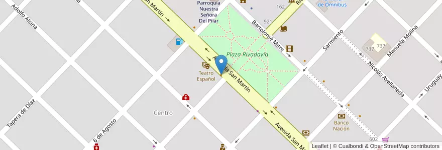 Mapa de ubicacion de Barbarie en Argentine, Province De Buenos Aires, Partido De General Viamonte, Los Toldos.