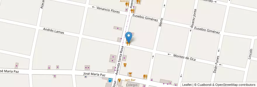 Mapa de ubicacion de BarbaRoja en Argentina, Buenos Aires, Partido De Morón, Castelar.