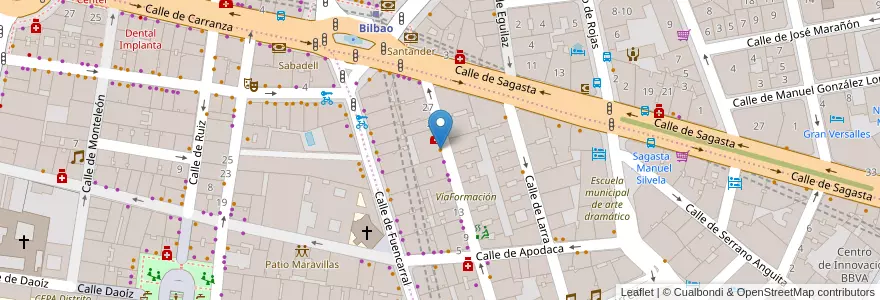 Mapa de ubicacion de Bárbarum en Испания, Мадрид, Мадрид, Área Metropolitana De Madrid Y Corredor Del Henares, Мадрид.