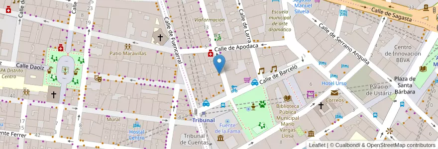 Mapa de ubicacion de Barbarum en Испания, Мадрид, Мадрид, Área Metropolitana De Madrid Y Corredor Del Henares, Мадрид.