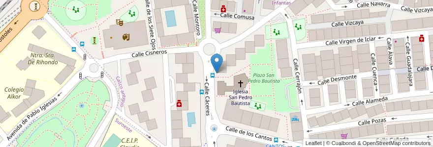 Mapa de ubicacion de Bar/Cafetería Avenida en اسپانیا, بخش خودمختار مادرید, بخش خودمختار مادرید, Área Metropolitana De Madrid Y Corredor Del Henares, Alcorcón.