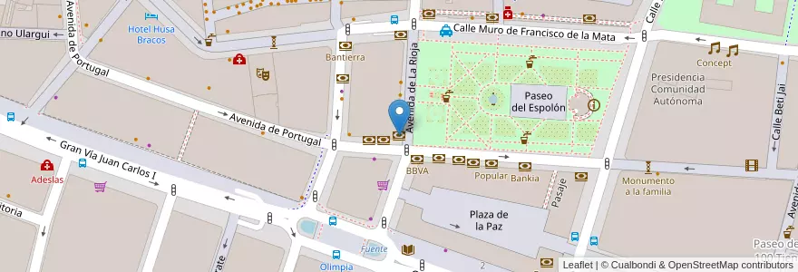 Mapa de ubicacion de Barclays en 西班牙, La Rioja, La Rioja, Logroño.