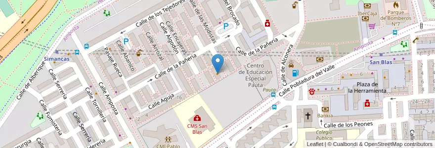 Mapa de ubicacion de Barco en 西班牙, Comunidad De Madrid, Comunidad De Madrid, Área Metropolitana De Madrid Y Corredor Del Henares, Madrid.