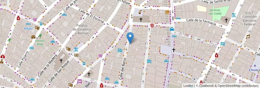 Mapa de ubicacion de BarCo en Испания, Мадрид, Мадрид, Área Metropolitana De Madrid Y Corredor Del Henares, Мадрид.