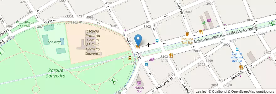Mapa de ubicacion de Barocca, Saavedra en الأرجنتين, Ciudad Autónoma De Buenos Aires, Comuna 12, Buenos Aires.