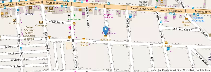 Mapa de ubicacion de Barra Sul, Liniers en آرژانتین, Ciudad Autónoma De Buenos Aires, Comuna 9, Buenos Aires.