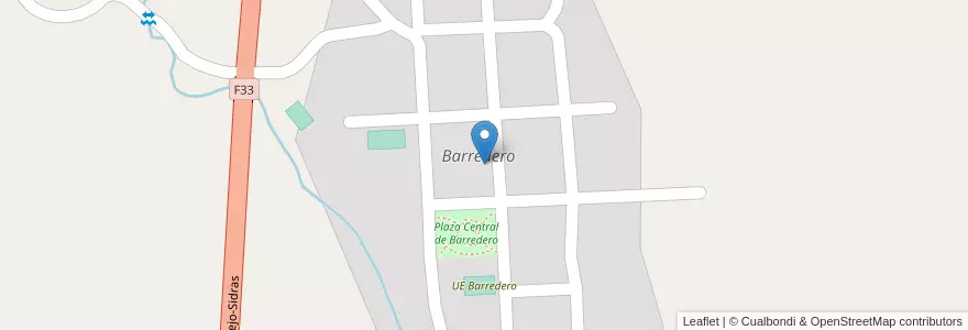 Mapa de ubicacion de Barredero en Bermejo.