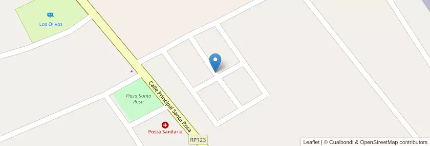 Mapa de ubicacion de Barrio 60 Viv. del I.P.V. en Argentinië, Catamarca, Departamento Tinogasta, Municipio De Tinogasta.