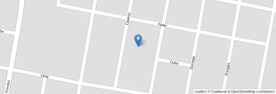 Mapa de ubicacion de Barrio Arsenal en Argentina, Córdoba, Departamento San Justo, Pedanía Libertad, Municipio De Morteros.