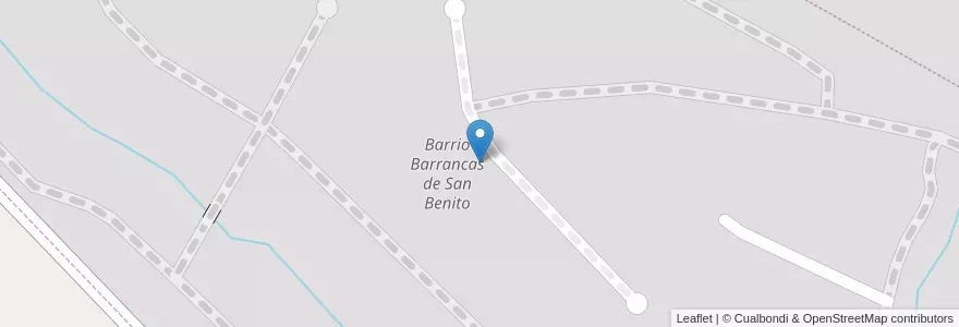 Mapa de ubicacion de Barrio Barrancas de San Benito en آرژانتین, استان بوئنوس آیرس, Partido De General Pueyrredón.