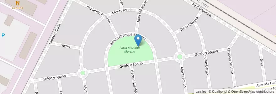 Mapa de ubicacion de Barrio Bello Horizonte en Arjantin, Buenos Aires, Partido De Tigre.