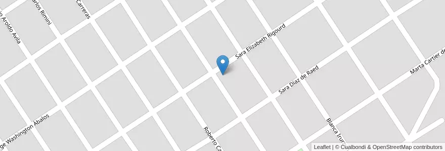 Mapa de ubicacion de Barrio Borges en アルゼンチン, サンティアゴ・デル・エステロ州, Departamento Capital, Santiago Del Estero.