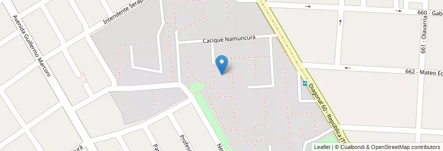 Mapa de ubicacion de Barrio Carlos Gardel en Argentina, Provincia Di Buenos Aires, Partido De Morón, El Palomar.