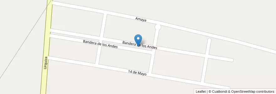 Mapa de ubicacion de Barrio Castañeda en Arjantin, Şili, Mendoza, Departamento Maipú, Distrito Coquimbito.