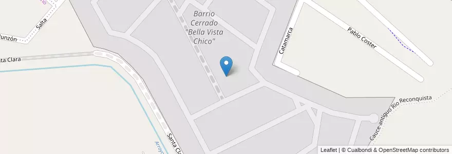 Mapa de ubicacion de Barrio Cerrado "Bella Vista Chico" en 아르헨티나, 부에노스아이레스주, Partido De San Miguel, Bella Vista.