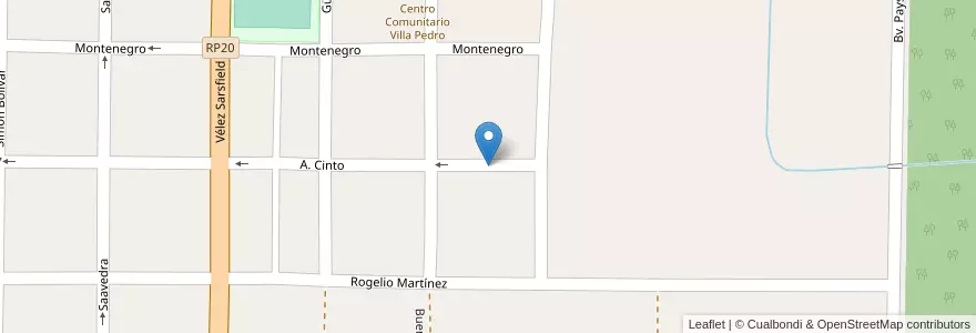 Mapa de ubicacion de Barrio CGT en アルゼンチン, エントレ・リオス州, Departamento Villaguay, Distrito Lucas Al Sud, Villaguay.