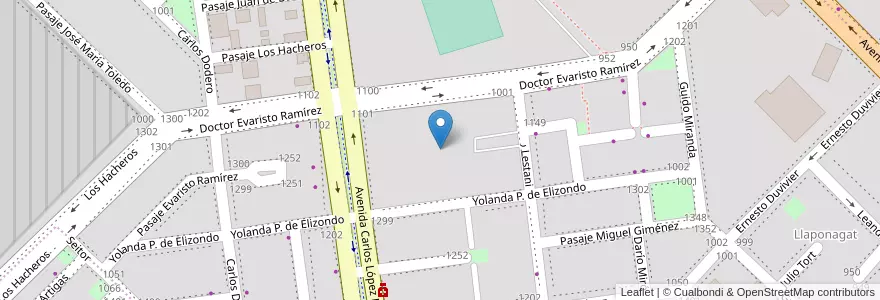 Mapa de ubicacion de Barrio Cosecha en Argentinien, Chaco, Departamento San Fernando, Resistencia, Resistencia.