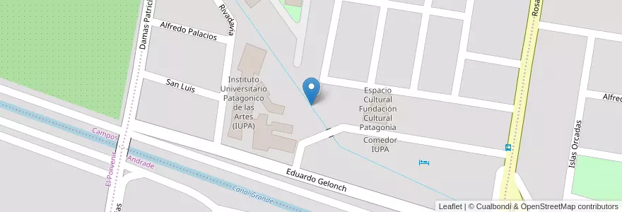 Mapa de ubicacion de Barrio de Bellas Artes en 阿根廷, 内格罗河省, General Roca, Departamento General Roca, General Roca.