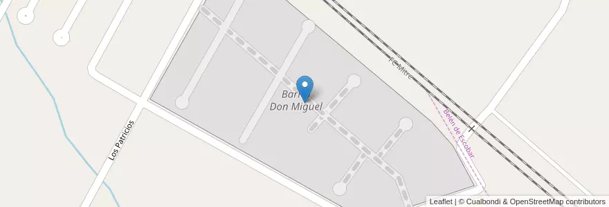 Mapa de ubicacion de Barrio Don Miguel en Argentinië, Buenos Aires, Partido De Escobar.