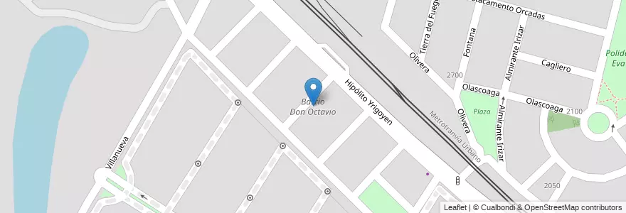 Mapa de ubicacion de Barrio Don Octavio en Arjantin, Şili, Mendoza, Departamento Maipú, Distrito Luzuriaga, Maipú.