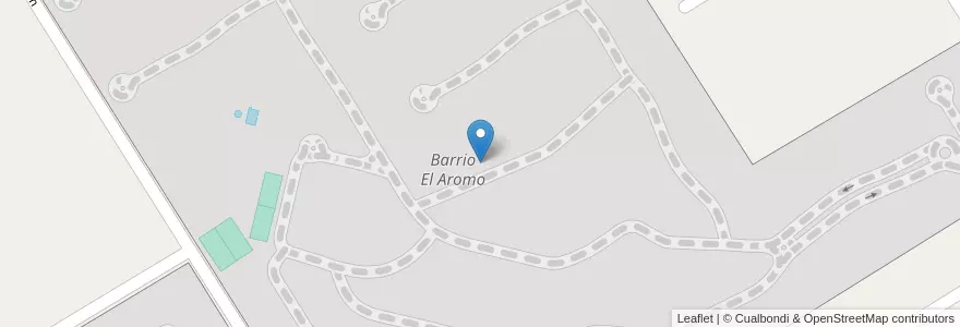 Mapa de ubicacion de Barrio El Aromo en アルゼンチン, ブエノスアイレス州, Partido De Escobar, Loma Verde.