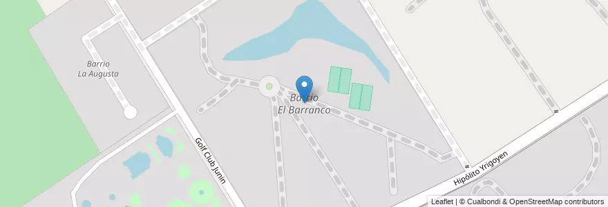 Mapa de ubicacion de Barrio El Barranco en Аргентина, Буэнос-Айрес, Partido Del Pilar.