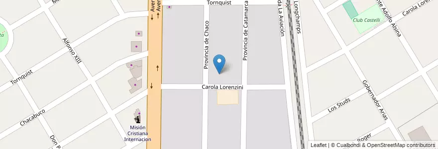 Mapa de ubicacion de Barrio Ferroviario en 阿根廷, 布宜诺斯艾利斯省, Partido De Almirante Brown, Longchamps.