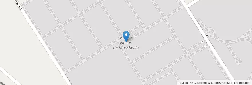 Mapa de ubicacion de Barrio Fincas de Maschwitz en 阿根廷, 布宜诺斯艾利斯省, Partido De Escobar, Belén De Escobar.